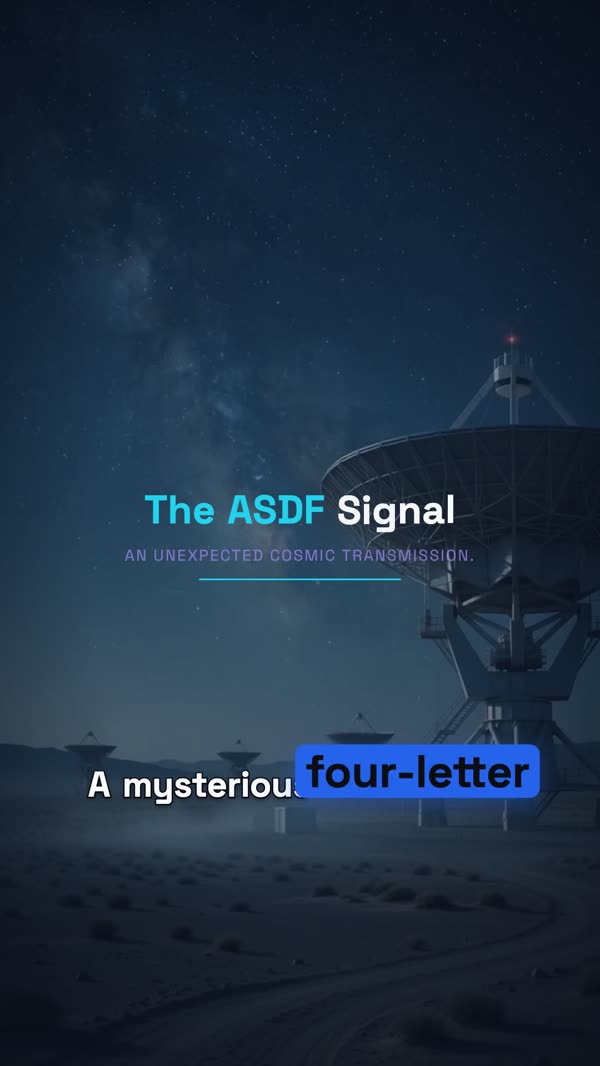 The ASDF Signal — an AI movie made with Scriptly